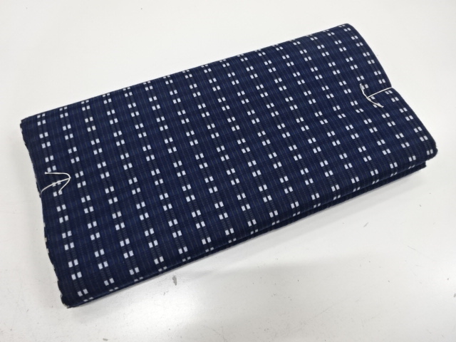 JAPANESE KIMONO / ANTIQUE BOLT FOR NIGHTWEAR / GRID